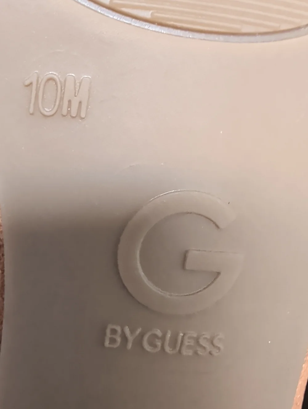 Guess Heels Sandals Size 10M Cameo Color